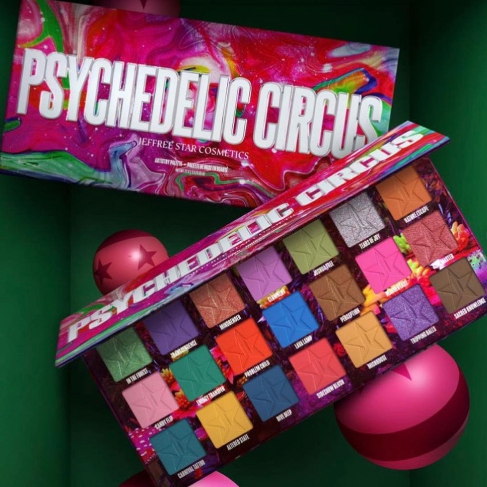 Jeffree Star Cosmetics ~ ‘PSYCHEDELIC CIRCUS’ Eyeshadow Palette w Box RARE & HTF